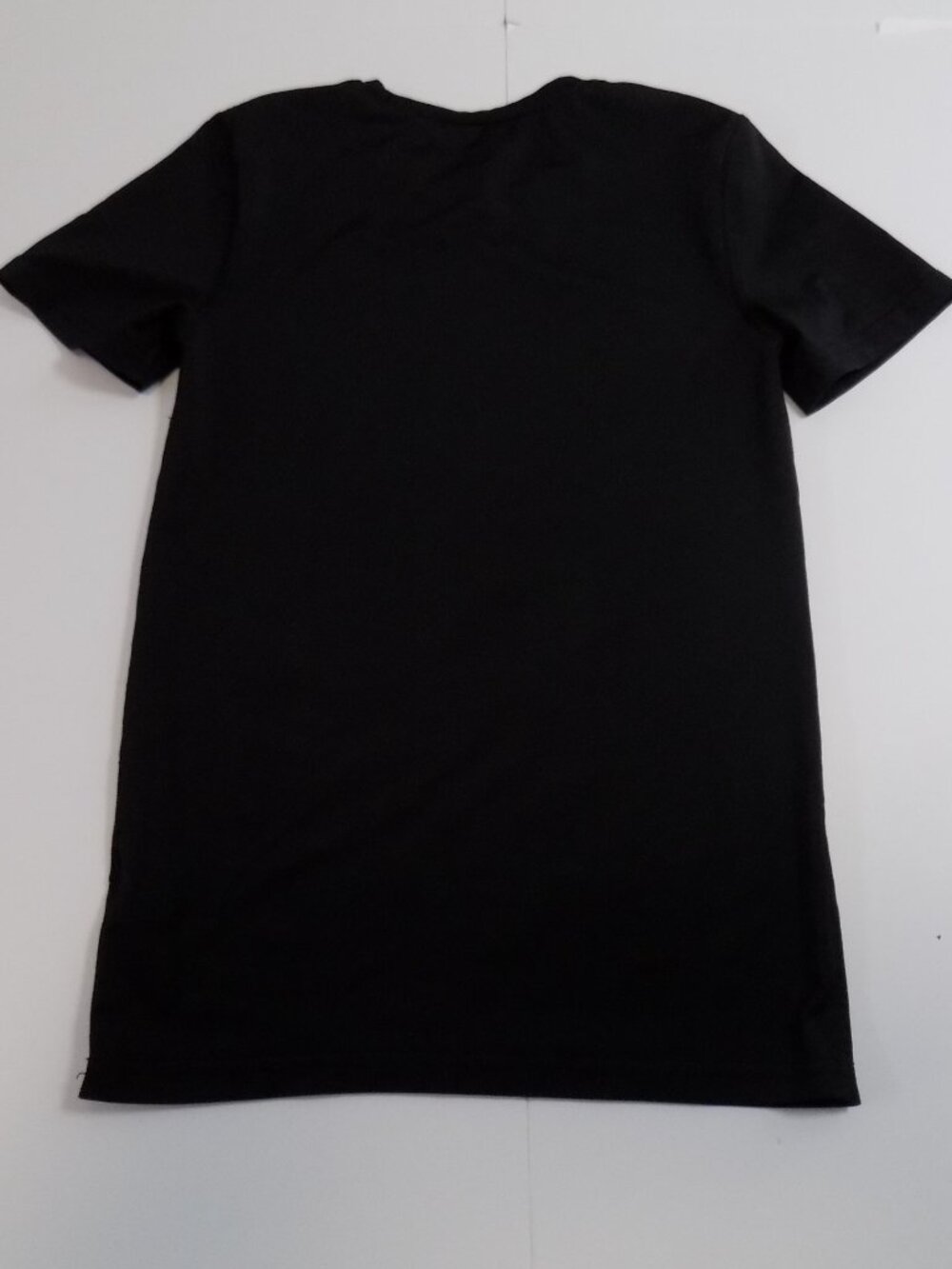 Youth Black Performance Tee with short Sleeve Logo stretch compression sports - Picture 8 of 8